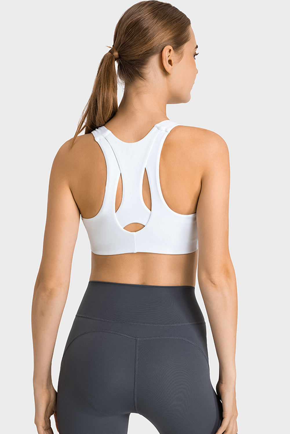 Stylish Cutout High Impact Support Yoga Bra