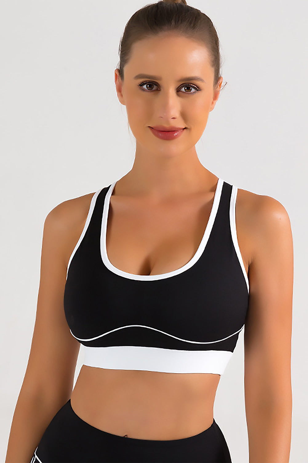 Cut-out U Neck Yoga Top