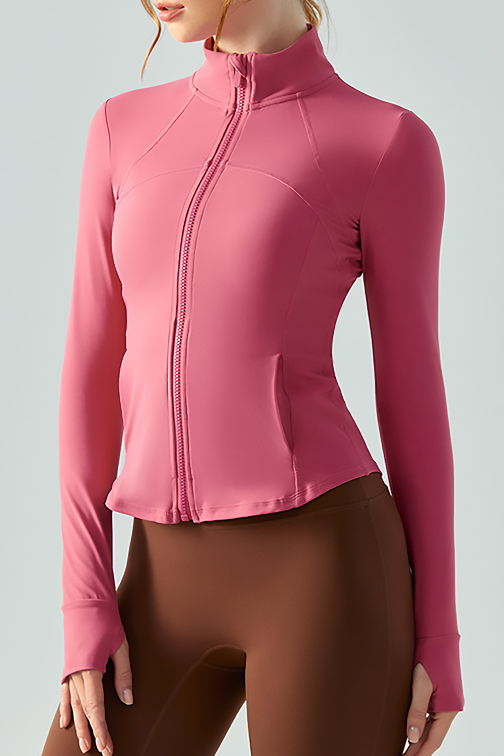 Active Zipper Long Sleeve Yoga Jacket