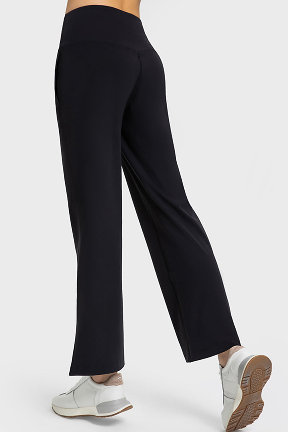 High Waist Split Flare Yoga Pants