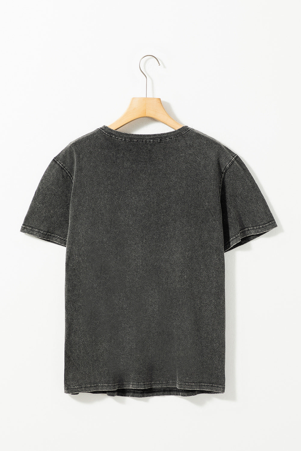 Butterfly Beaded Mineral Wash Crewneck T Shirt