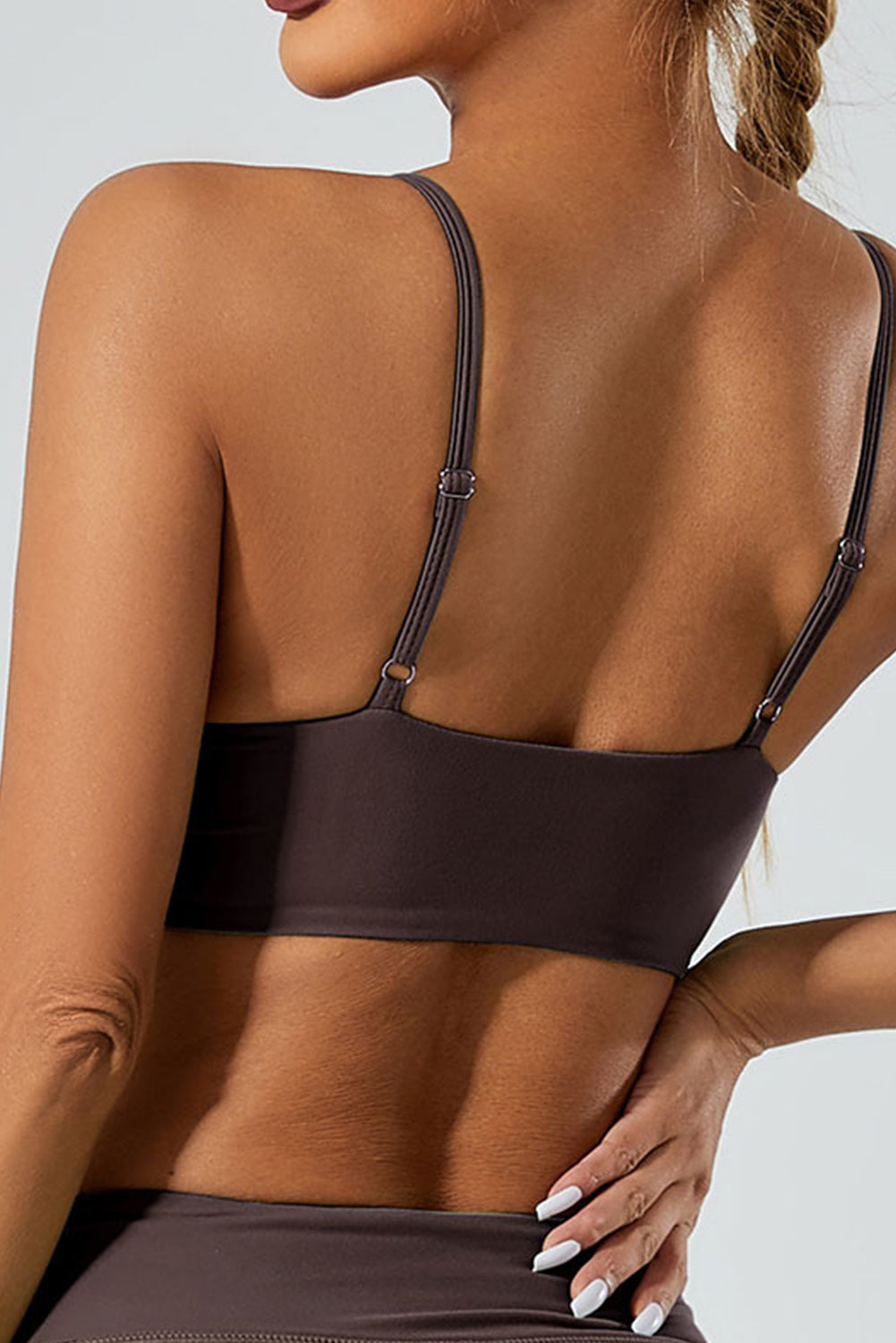 Twisted Ruched Sports Bra
