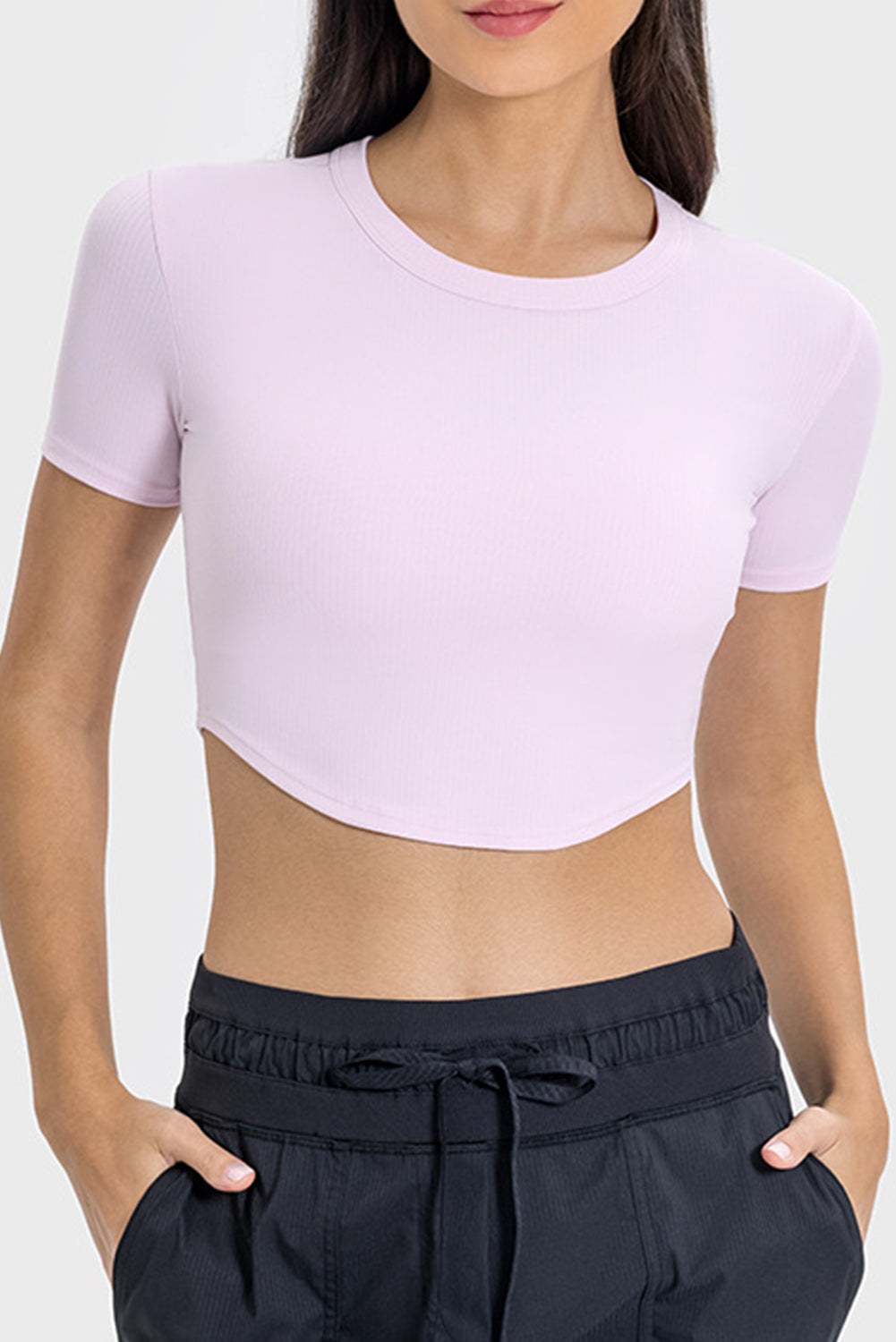 Short Sleeve Cropped Yoga Top