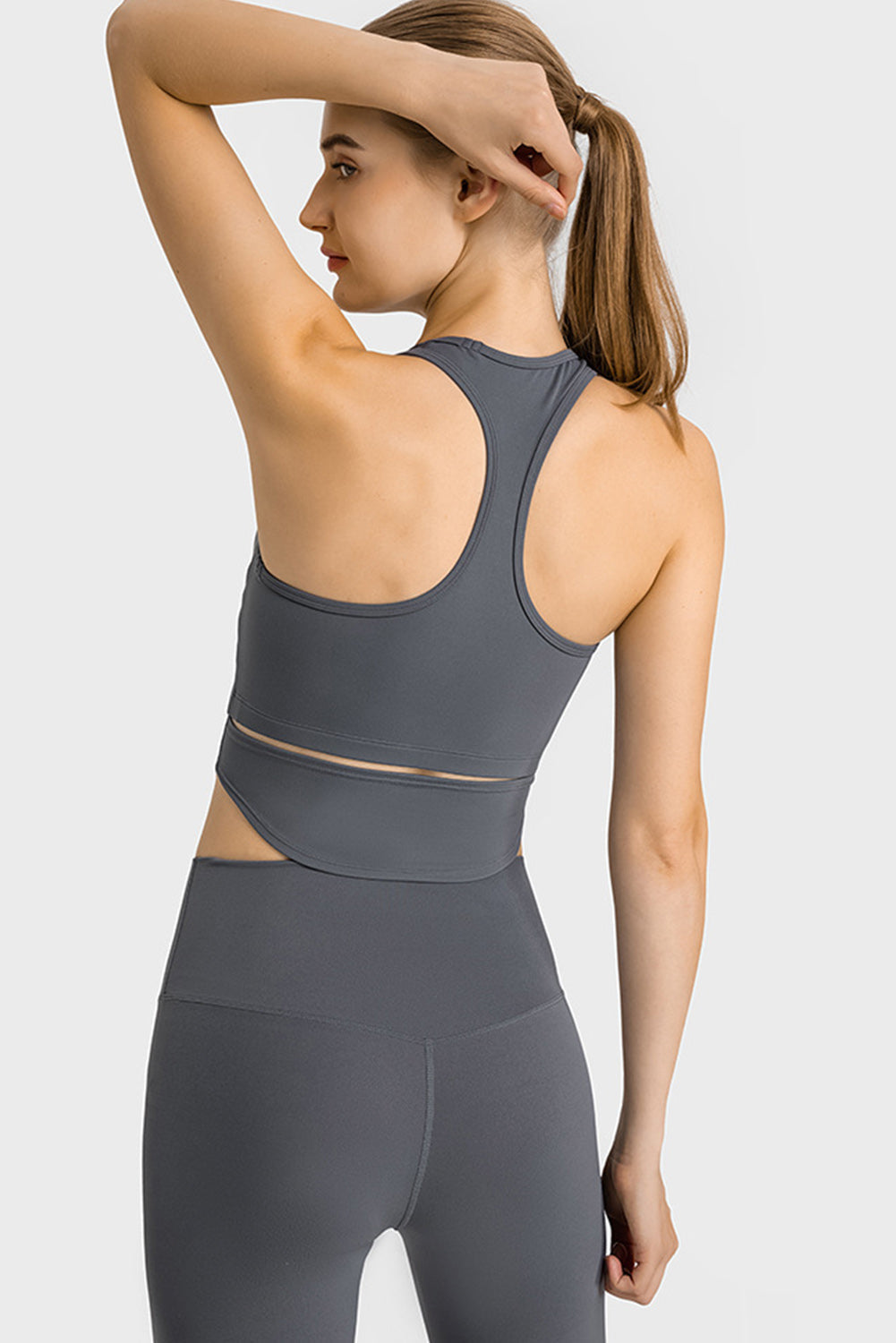 Racerback Longline Yoga Sports Tank Top